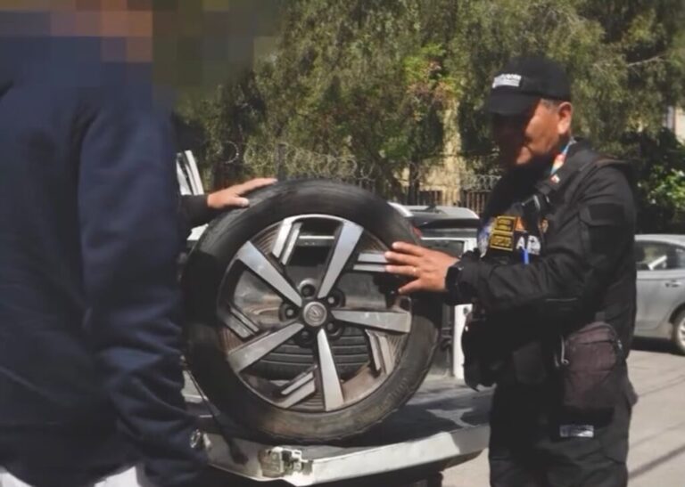 Robo de llantas en Puente Alto: recuperan una rueda y detienen a sospechoso