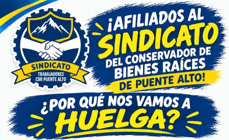 Huelga en el Conservador de Bienes Raíces de Puente Alto continúa sin acuerdo