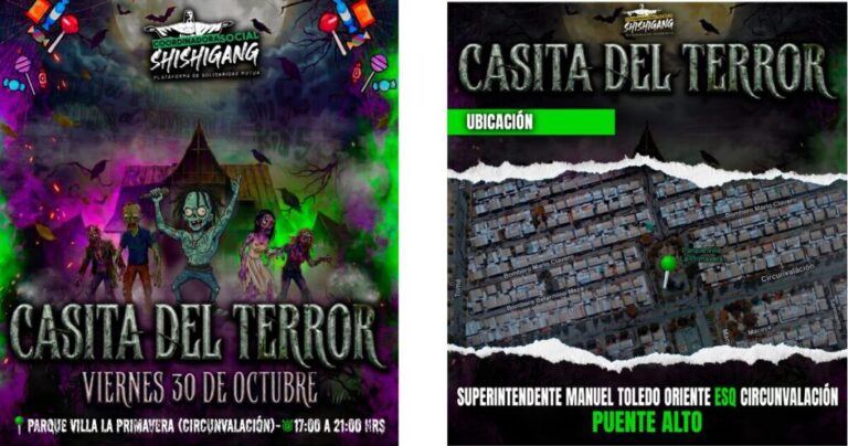 Puente Alto tendrá una nueva edición de la Casita del Terror Shishigang por Halloween