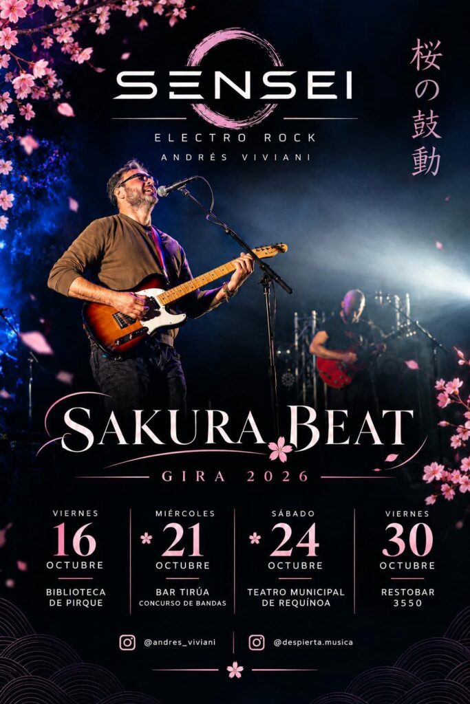 Compositor puentealtino Andrés Viviani inicia gira nacional con su proyecto “Sensei Electro Rock”