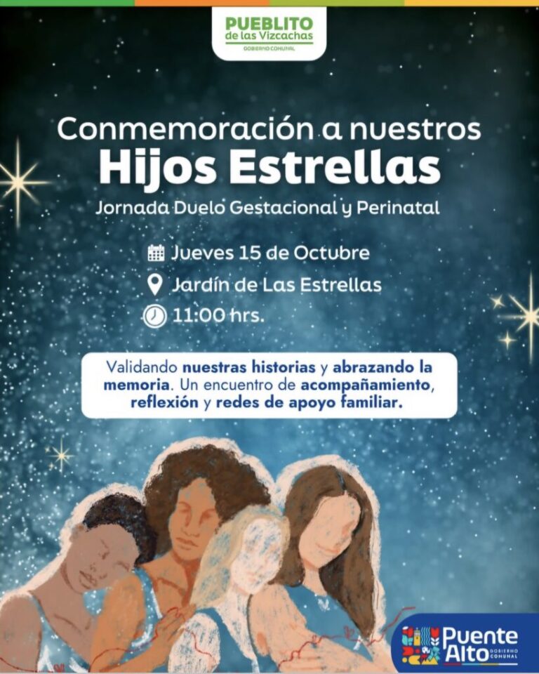 Puente Alto realizará jornada de conmemoración a los “Hijos Estrellas” para acompañar a familias en duelo gestacional y perinatal